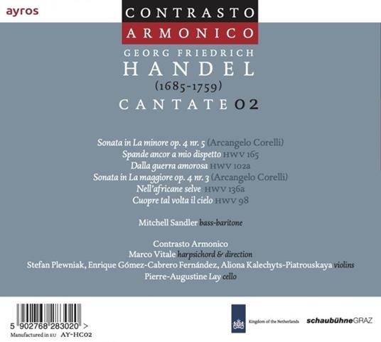 Cantate 02 - CD Audio di Georg Friedrich Händel - 2