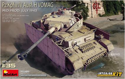 1/35 Pz.Kpfw.Iv Ausf. H Vomag. Mid Prod. July 1943. Interior Kit