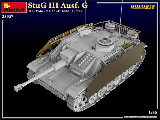 StuG III Ausf. G Dec 1944 - Mar 1945 Miag Prod. Interior Kit - 2