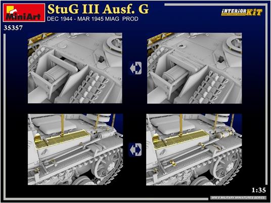 StuG III Ausf. G Dec 1944 - Mar 1945 Miag Prod. Interior Kit - 5