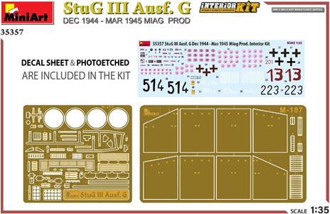 StuG III Ausf. G Dec 1944 - Mar 1945 Miag Prod. Interior Kit - 6