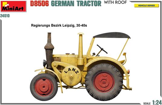 German Tractor D8506 w/Roof modello con un alto livello di dettaglio - 6