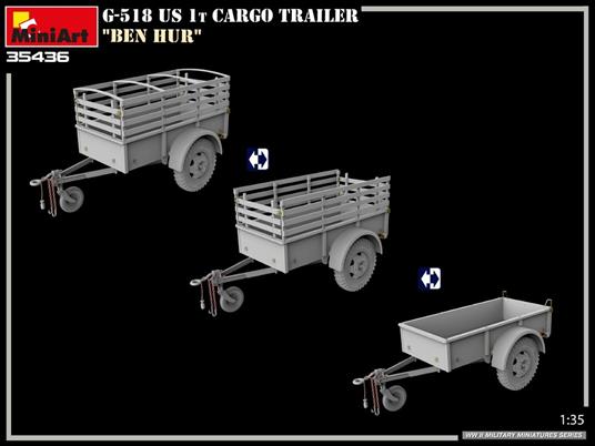G-518 US 1t Cargo Trailer Ben Hur - 6
