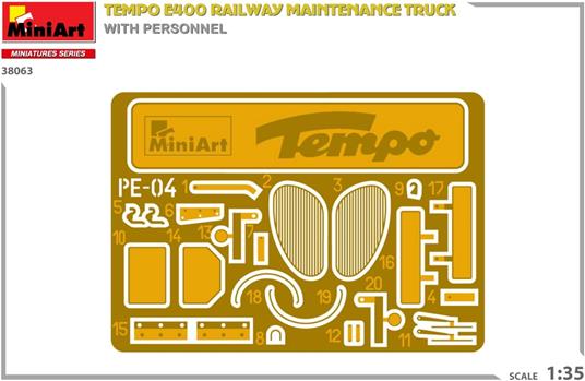 Tempo E400 Railway Maintenance Truck with Personnel - 2