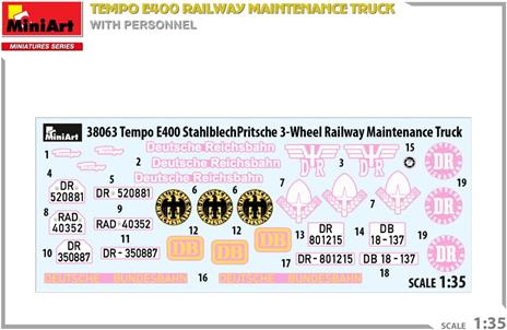 Tempo E400 Railway Maintenance Truck with Personnel - 3