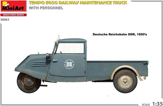 Tempo E400 Railway Maintenance Truck with Personnel - 5