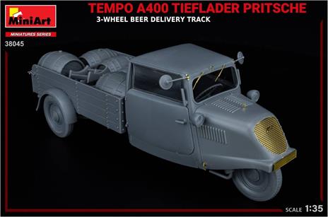 Tempo A400 Tieflader Pritsche 3-Wheel Beer Delivery Truck - 2
