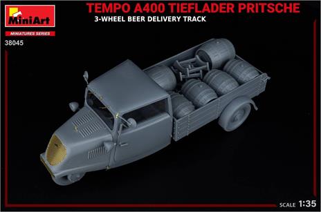 Tempo A400 Tieflader Pritsche 3-Wheel Beer Delivery Truck - 3