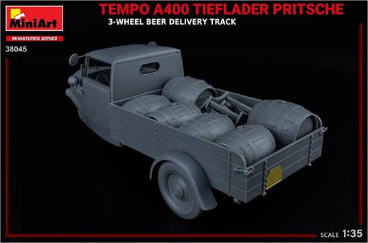 Tempo A400 Tieflader Pritsche 3-Wheel Beer Delivery Truck - 4
