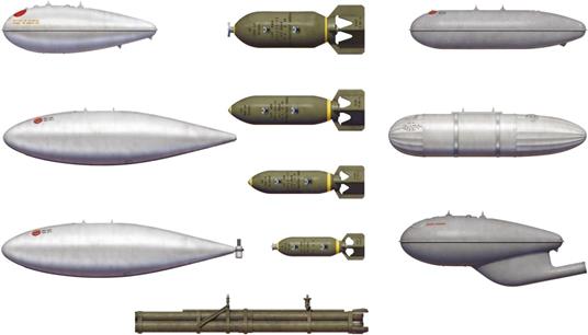U.S. Fuel Drop Tanks and Bombs