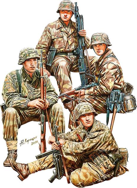 German Tank Riders Set 1. Resin Heads