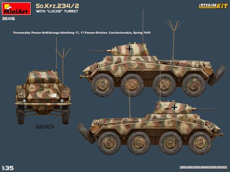 Sd.Kfz.234/2 with Luchs Turret. Interior Kit - 4
