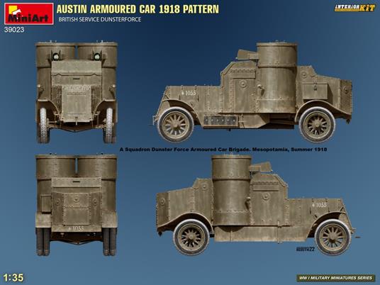 Austin Armoured Car 1918 Pattern. British Service. Dunsterforce. Interior Kit - 4