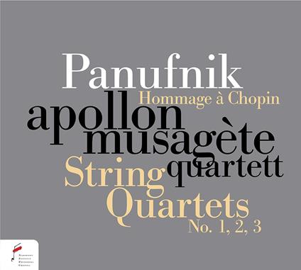 Hommage A Chopin - String Quartets No. 1, 2, 3 - CD Audio di Andrzej Panufnik