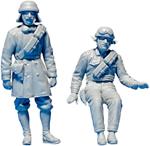 Italian Tank Crew. Resin Heads