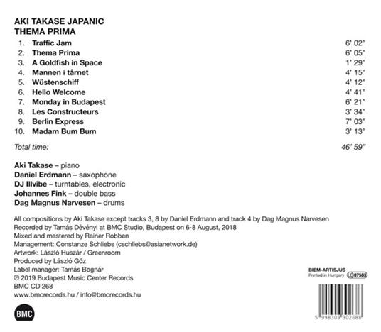 Thema Prima - CD Audio di Aki Takase - 2