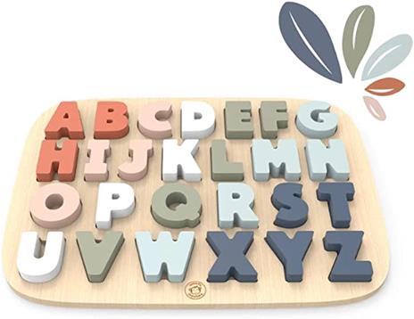 Puzzle Alfabeto Bambini Puzzle Alfabeto Legno Puzzle Alfabeto Montessori Alfabeto Puzzle Tavola Puzzle di Legno Alfabeto Alfabeto Giocattolo - 2