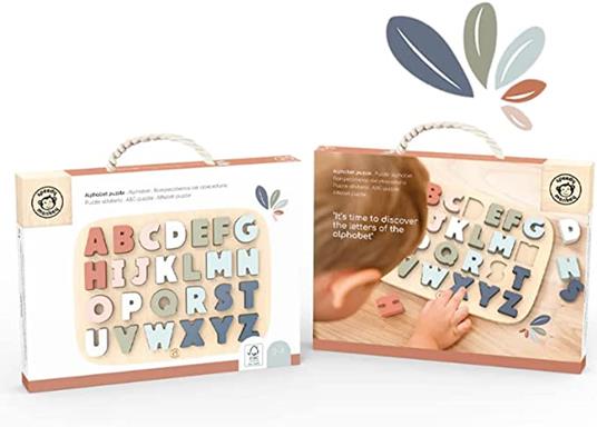 Puzzle Alfabeto Bambini Puzzle Alfabeto Legno Puzzle Alfabeto Montessori Alfabeto Puzzle Tavola Puzzle di Legno Alfabeto Alfabeto Giocattolo - 3