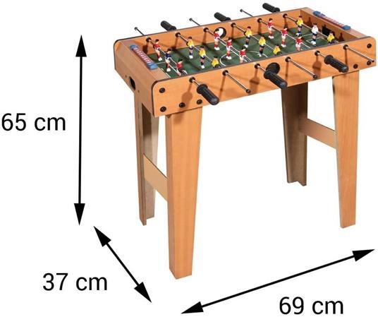 Sport1 Calcio Balilla Bambini 6 Anni 8 Anni da Tavolo Professionale in Legno per Bambini Calcetto Balilla Bambini biliardino per Bambini 69X37X65 - 5