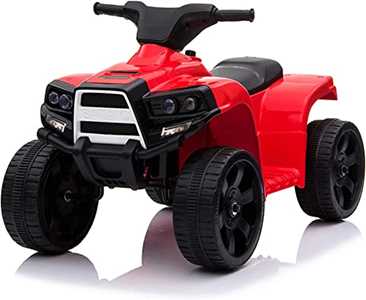 Giocattolo Quad Elettrico per Bambini 2 Anni a 5 Anni 65x40x43cm velocità 3km/h Quad Giocattolo per Bambini 18-36 Mesi Colore Rosso Biemme