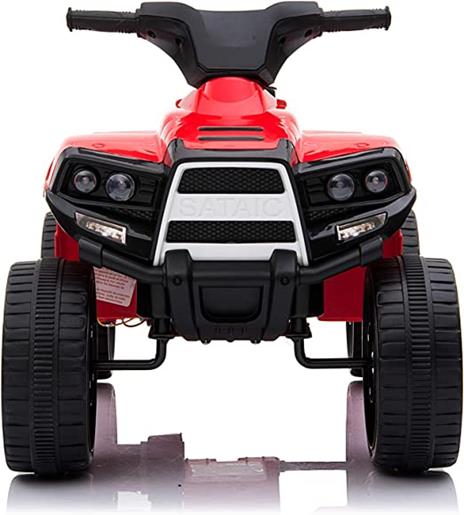 Quad Elettrico per Bambini 2 Anni a 5 Anni 65x40x43cm velocità 3km/h Quad Giocattolo per Bambini 18-36 Mesi Colore Rosso - 2