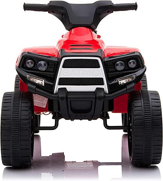 Quad Elettrico per Bambini 2 Anni a 5 Anni 65x40x43cm velocità 3km/h Quad Giocattolo per Bambini 18-36 Mesi Colore Rosso - 2