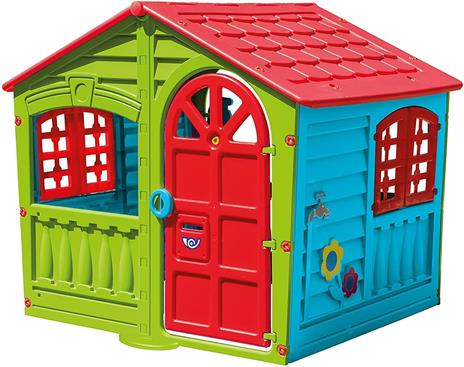 Casetta per Bambini Casa Gioco per Bambini Esterno casetta da giardino per bambini casetta per Bambini da Interno Giardino Casetta da Gioco Tradizionale Grande 140X111X115Hh - 2