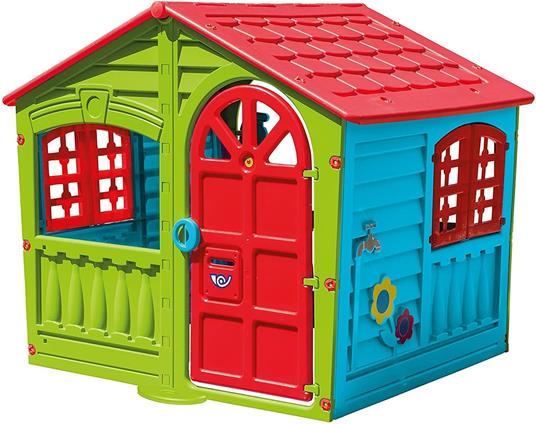 Casetta per Bambini Casa Gioco per Bambini Esterno casetta da giardino per bambini casetta per Bambini da Interno Giardino Casetta da Gioco Tradizionale Grande 140X111X115Hh - 2
