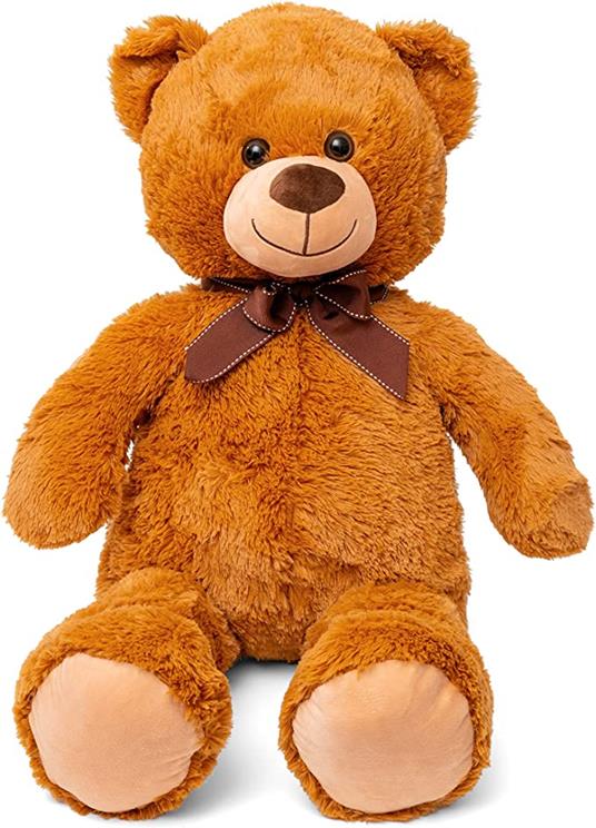 Orso Peluche Gigante 100 cm Orso Peluche gigante San Valentino Orso Peluche Gigante Con Cuore Altissima Qualita'' Modelli Assortiti (Mario)