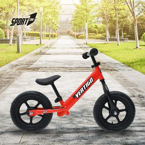 Bicicletta Senza Pedali 2 Anni Bici Senza Pedali 1 anno 2 Anni 3 Anni Equilibrio Prima Bike Balance 2 Ruote Bambino Regolabilie (Rossa) - 3