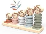 Gioco Impilabile Legno Giocattoli di Ordinamento e Impilamento in Legno Giocattoli da Puzzle in Legno Classificazione dei Blocchi
