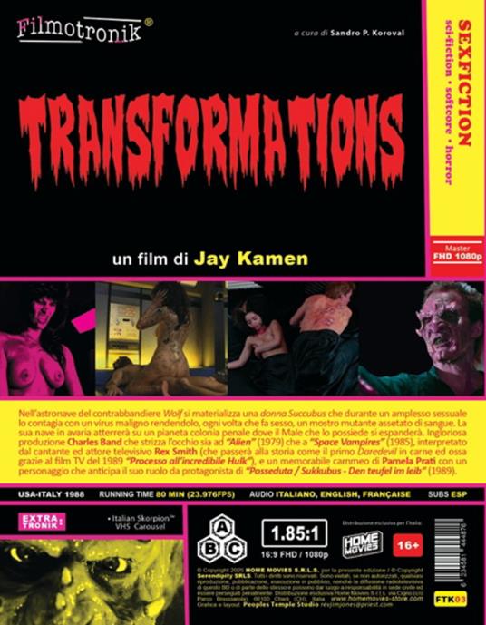 Transformations... e la bestia sorgerà dagli abissi (Blu-ray) di Jay Kamen - Blu-ray - 2