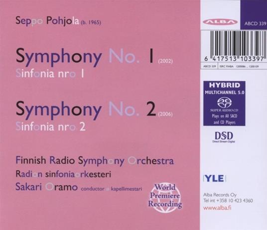 Sinfonie n.1, n.2 - CD Audio di Seppo Pohjola - 2