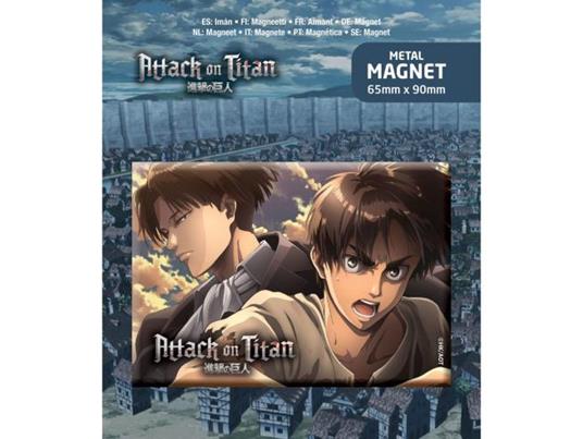 Attack On Titan Fridge Magnet Eren & Levi POPbuddies