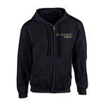 Felpa Con Cappuccio Unisex Tg. L Iron Maiden: Fear Of The Dark Zipper