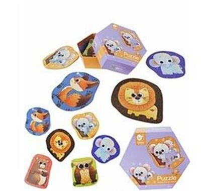 Puzzle 24 pz animali della foresta