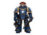 Warhammer The Horus Heresy Action Figura 1/18 Ultramarines Legion Mkiii Tactical Squad Sergeant Con Power Sword 20 Cm Joy Toy