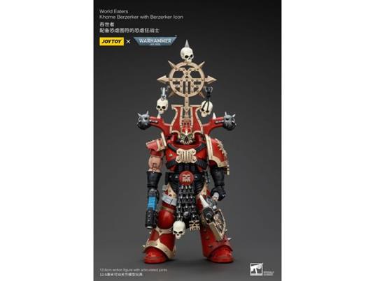 Warhammer 40k Action Figura 1/18 World Eaters Khorne Berzerker Con Berzerker Lcon 13 Cm Joy Toy (cn)