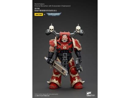 Warhammer 40k Action Figura 1/18 World Eaters Khorne Berzerker Con Eviscerator Chainsword 13 Cm Joy Toy (cn)