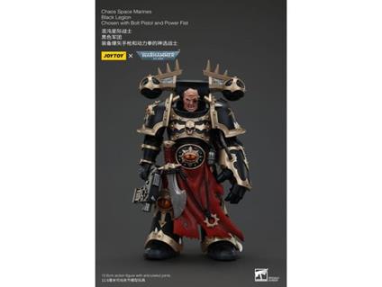 Warhammer 40k Actionfigur Chaos Space Marines Black Legion Chosen Con Bolt Pistol E Power Fist 20 Cm Joy Toy (cn)