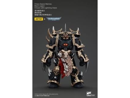 Warhammer 40k Actionfigur Chaos Space Marines Black Legion Chosen Con Fulmineclaws 20 Cm Joy Toy (cn)