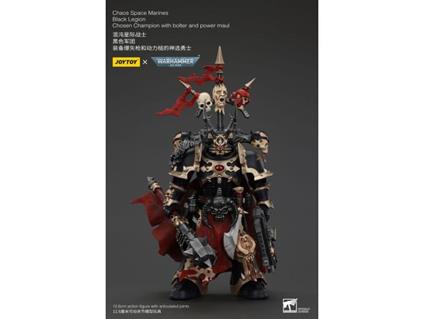 Warhammer 40k Actionfigur Chaos Space Marines Black Legion Chosen Champion Con Bolter E Power Maul 20 Cm Joy Toy (cn)