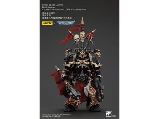 Warhammer 40k Actionfigur Chaos Space Marines Black Legion Chosen Champion Con Bolter E Power Maul 20 Cm Joy Toy (cn)