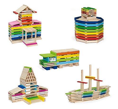 VIGA Belle Viga 2043613 Costruzione Gioco Barrel Cubes Immaginazione, 50956 - 2