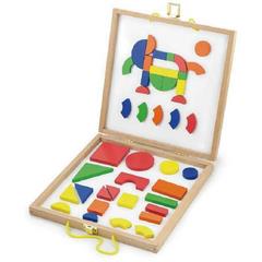 Viga Nct 8229. Set Di Formine Magnetiche Scatolo In Legno Viga Originale