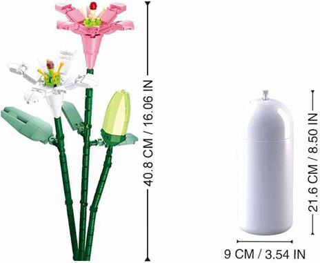 Costruzioni Fiore Giglio Con Vaso (000107) - 4