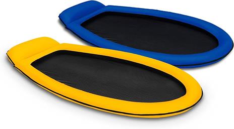 Intex – Amaca gonfiabile con tappetino in rete, 178 x 94 cm, colori assortiti (blu, 178 x 94 cm) - 3