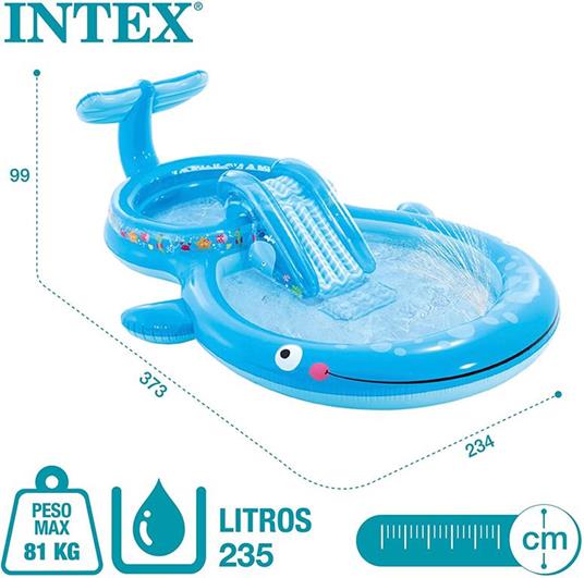 Piscina Play Center Balena 373x234x99 - 57176 - 8