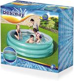 Bestway Piscina 3 Anelli per bambini Effetto metallo 201x53cm