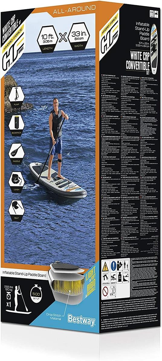 Set SUP Hydro-Force  305 x 84 x 12 cm, con pagaia e sedile 65341 - 3